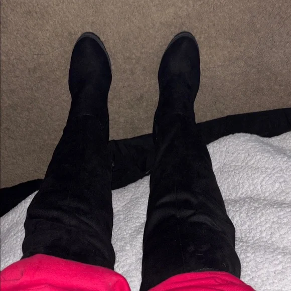 jlo 🆕 Jennifer Lopez-stretchy harlie-over-the-knee-boots black size 10